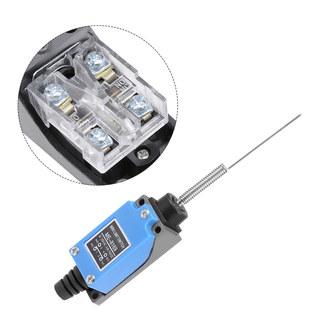 【mimi】Switch uxcell ME-8169 Cat Whisker Flexible Coil Spring Momentary